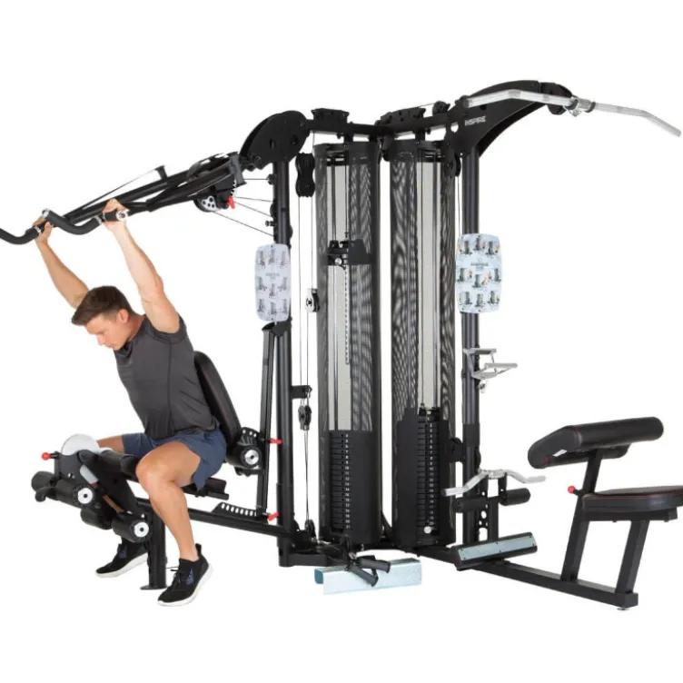 Triple gym station pour exercices de sport variés - Appareil Home-gym polyvalent - M5
