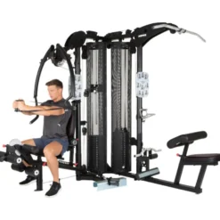 Triple gym station pour exercices de sport variés - Appareil Home-gym polyvalent - M5