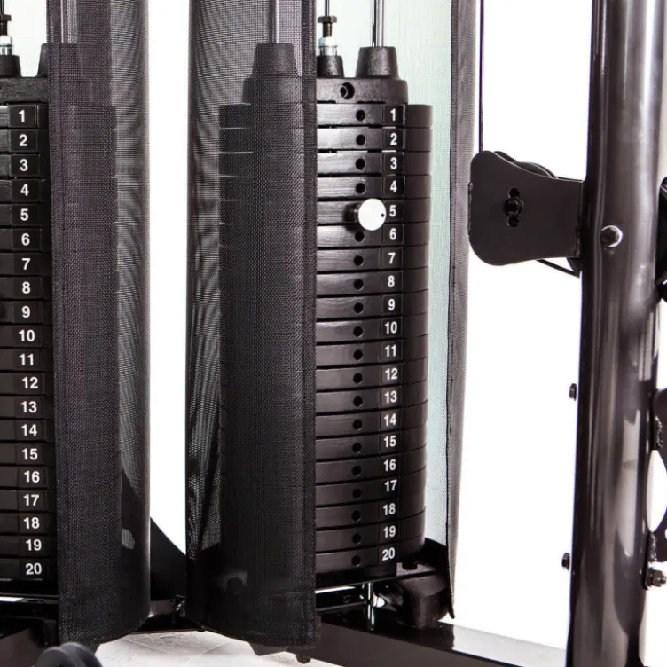 Triple gym station pour exercices de sport variés - Appareil Home-gym polyvalent - M5