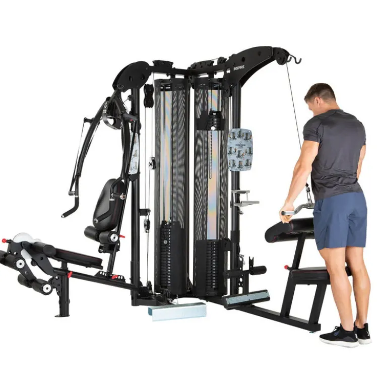 Triple gym station pour exercices de sport variés - Appareil Home-gym polyvalent - M5