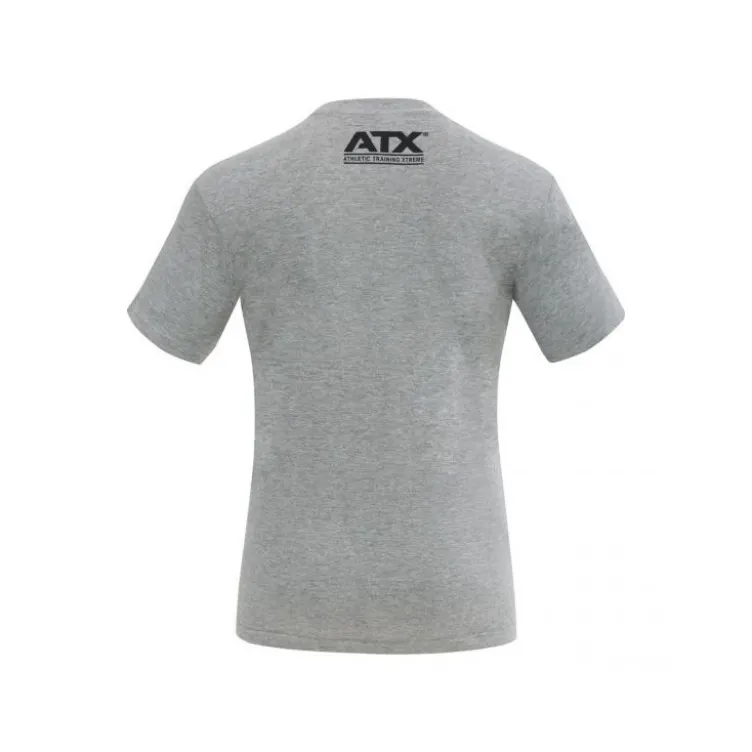 T-shirt de couleur grise avec logo noir ATX taille M à XXL