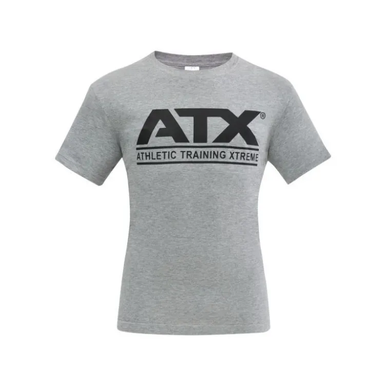 T-shirt de couleur grise avec logo noir ATX taille M à XXL