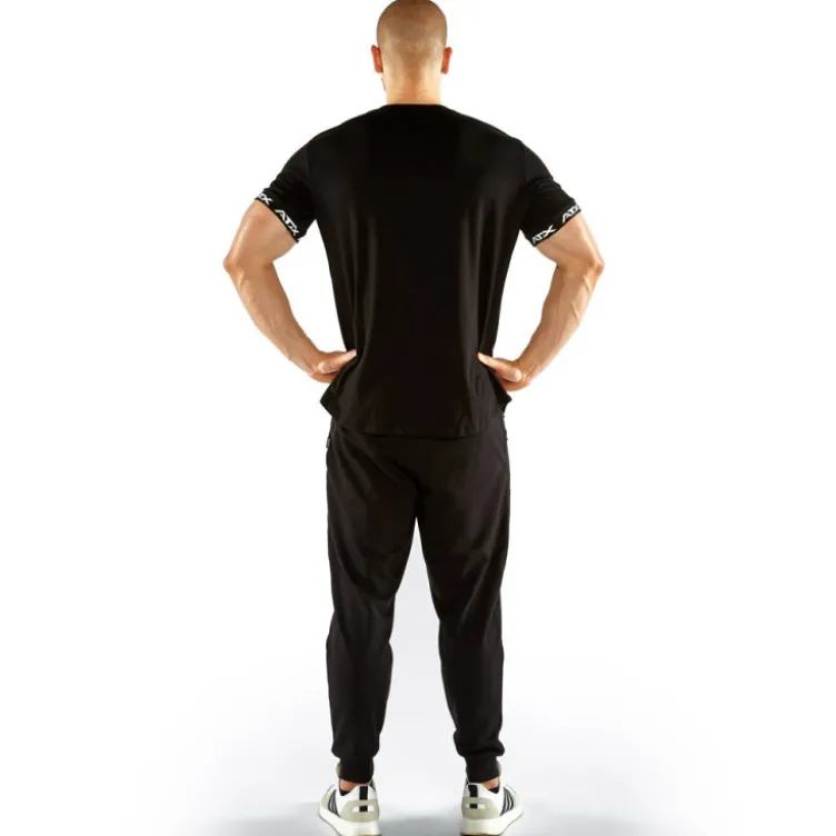 T-shirt noir de sport en coton de marque ATX - S à XL