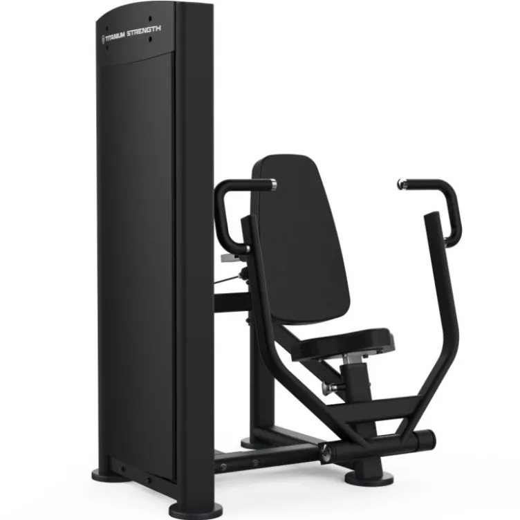 Vertical chest press à bras convergents pour une contraction parfaite du pectoral - Appareil à charge guidée Titanium BS-S11