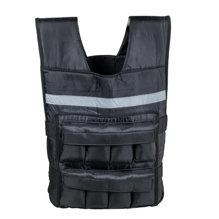 Veste lestée de 10 kg de poids amovibles pour exercices de crossfit en homegym