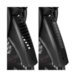 Vélo Air Bike multi-réglable avec ordinateur de bord LCD et roues de transport - Cardio-training