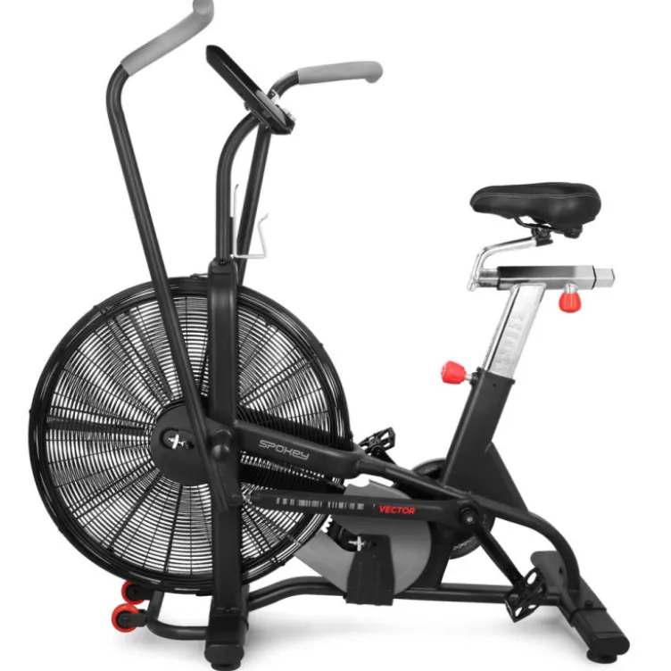 Vélo Air Bike pour training de cardio avec programmes d'entraînement - Tableau de bord inclus