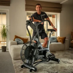 Vélo Air bike Pro pour entraînement de crosstraining avec système de freinage pneumatique - 7 programmes d'entraînement