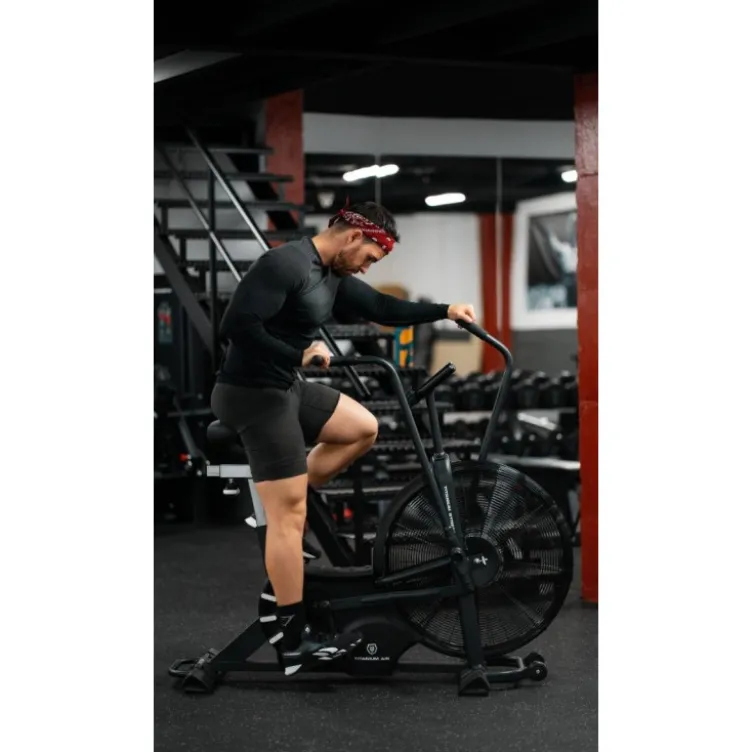 Vélo Air Bike PRO V2 Titanium Strength avec écran LCD et ventilateur de diamètre 63 cm