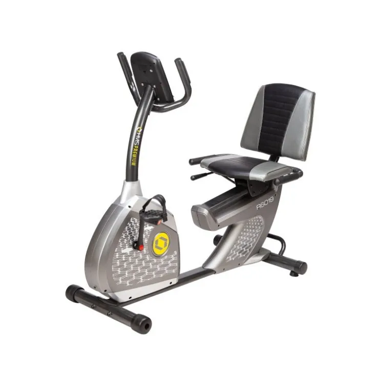 Vélo d'appartement allongé pour cardio training avec écran LCD tactile