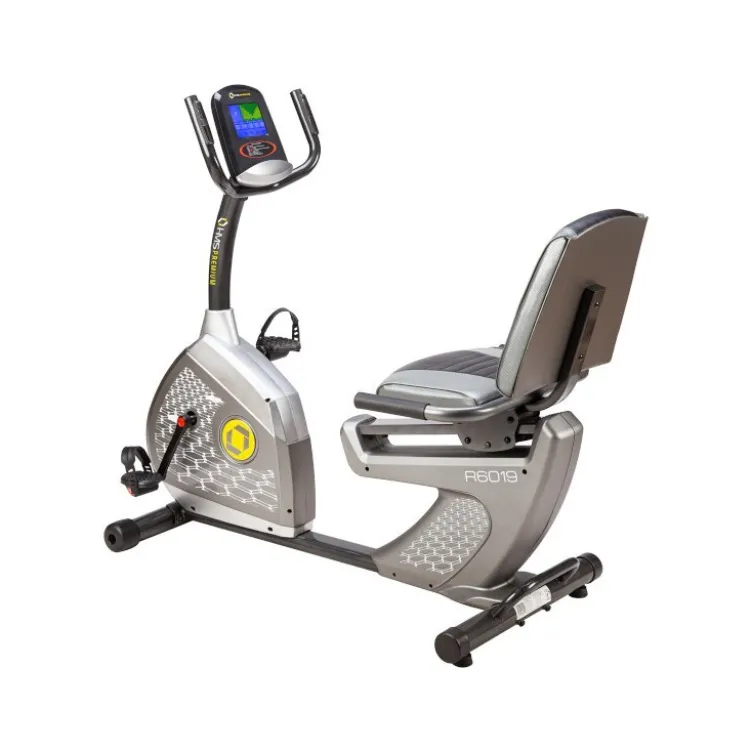 Vélo d'appartement allongé pour cardio training avec écran LCD tactile