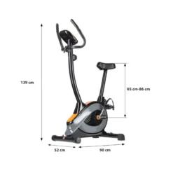 Vélo d'appartement avec écran de bord pour cardio-training - 8 niveaux de difficulté