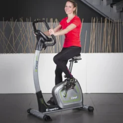 Vélo d'appartement connecté InCondi UB60i avec système de Beltdrive pour renfort de la condition physique - Siège réglable