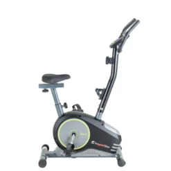 Vélo d'appartement Ellare II avec volant d'inertie de 5 kg avec poignées antidérapantes - Résistance électronique