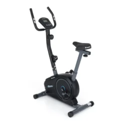 Vélo d'appartement Ellare II avec volant d'inertie de 5 kg avec poignées antidérapantes - Résistance électronique
