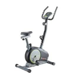 Vélo d'appartement Ellare II avec volant d'inertie de 5 kg avec poignées antidérapantes - Résistance électronique