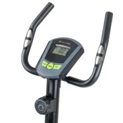 Vélo d'appartement Ellare II avec volant d'inertie de 5 kg avec poignées antidérapantes - Résistance électronique
