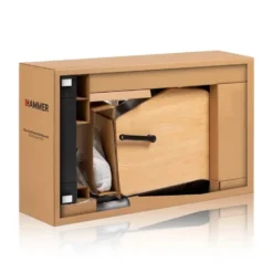 Vélo d'appartement Hammer en bois noble avec 16 niveaux de résistance et roue d'inertie de 8 kg