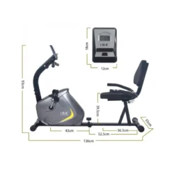 Vélo d'appartement haute qualité pour homegym avec écran LCD multi-fonctions