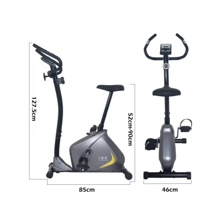Vélo d'appartement haute qualité ergonomique avec roues de transport et selle ajustable