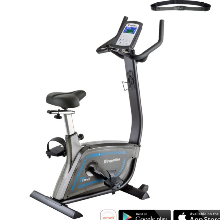 Vélo d'appartement InCondi UB600i avec ceinture de fréquence cardiaque pour entraînement complet de la condition physique