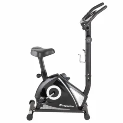 Vélo d'appartement Petyr UB compact avec système de freinage magnétique - Poignées avec moniteur de fréquence cardiaque