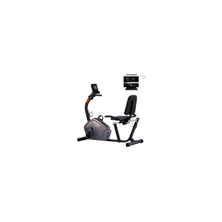 Vélo d'appartement position semi-allongée avec roue d'inertie pour homegym