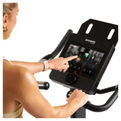 Vélo d'appartement professionnel Hammer avec écran tactile et 40 niveaux de résistance - Roue d'inertie 14 kg