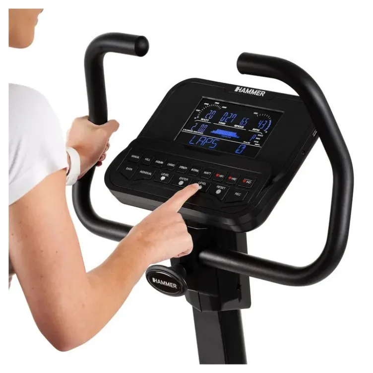 Vélo d'appartement professionnel Varon XTR II Hammer avec 41 niveaux de résistance et roue d'inertie de 8 kg