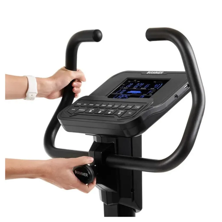 Vélo d'appartement professionnel Varon XTR II Hammer avec 41 niveaux de résistance et roue d'inertie de 8 kg