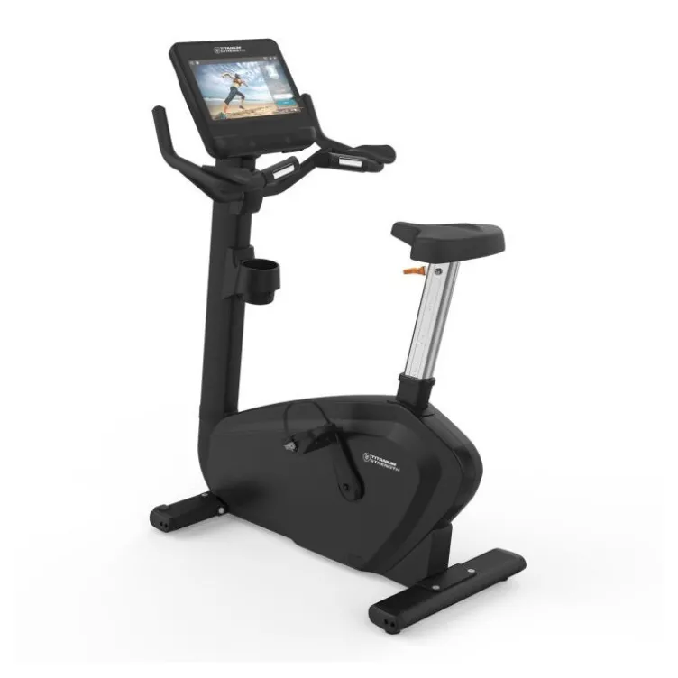 Vélo d'appartement PRO Séries Titanium ST1100T avec écran LED XXL - Système d'auto-alimentation avec roue d'inertie 14 kg