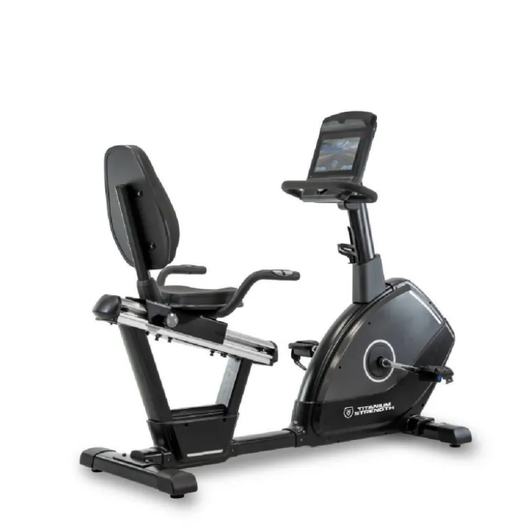 Vélo d'appartement semi-allongé RB900-TFT Titanium Strength Performance Séries avec écran tactile - 24 niveaux d'intensité