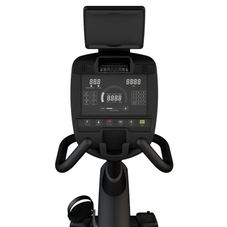 Vélo d'appartement semi-allongé RB2000 Titanium Strength - 20 niveaux de résistance avec dossier respirant