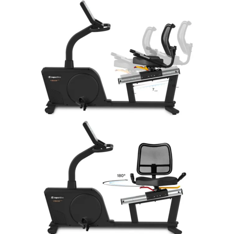 Vélo d'appartement Velocer RMB semi allongé avec écran connecté pour espace sportif commercial
