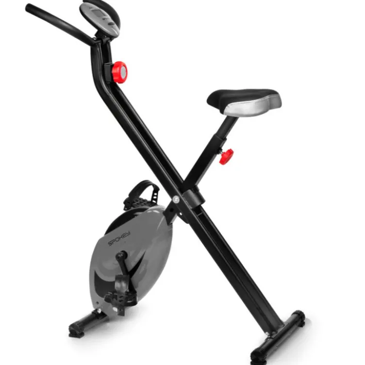 Vélo de cardio avec 8 niveaux de résistance pour trainings à domicile - Capacité de pliage
