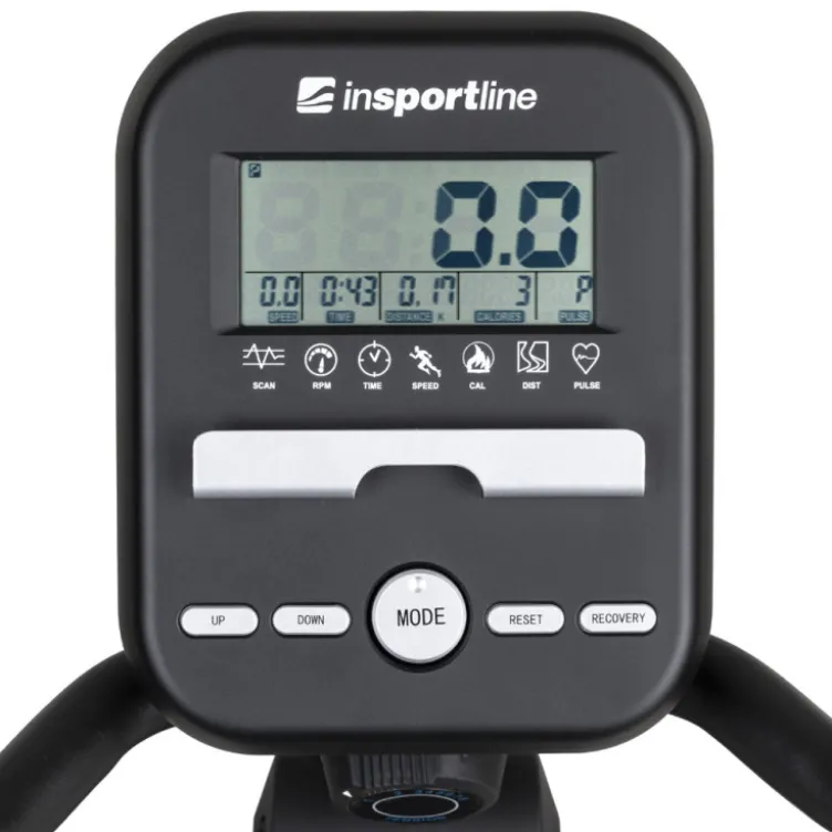 Vélo de cardio Delavan RMB semi-allongé pour sessions cardio avec programmes d'entraînement multiple - Calcul IMC