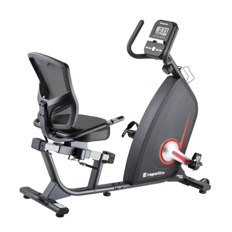 Vélo de cardio Delavan RMB semi-allongé pour sessions cardio avec programmes d'entraînement multiple - Calcul IMC