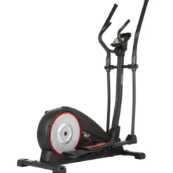 Vélo de cardio elliptique avec reposes pieds antidérapantes et écran LCD