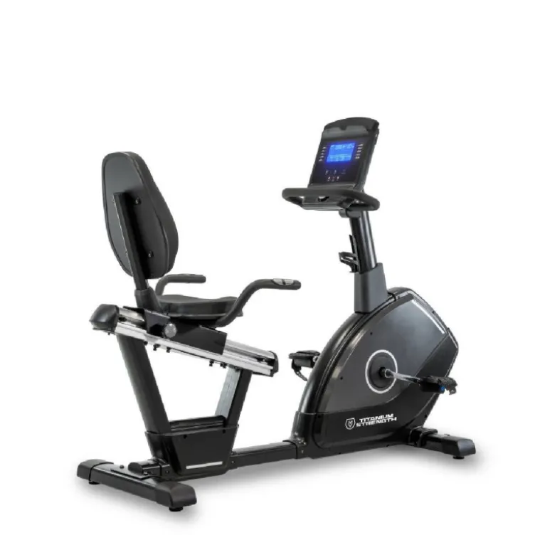 Vélo de cardio semi-allongé RB900 Titanium Strength Performance Séries avec écran LCD - 24 niveaux d'intensité