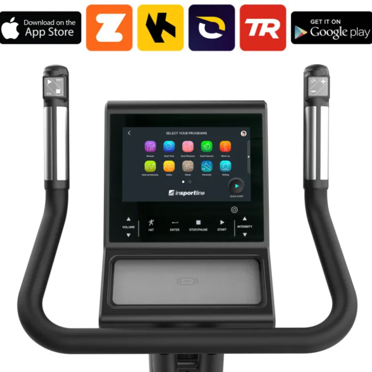 Vélo de cardio-training professionnel Velocer UB avec écran LCD connecté pour salle de sport