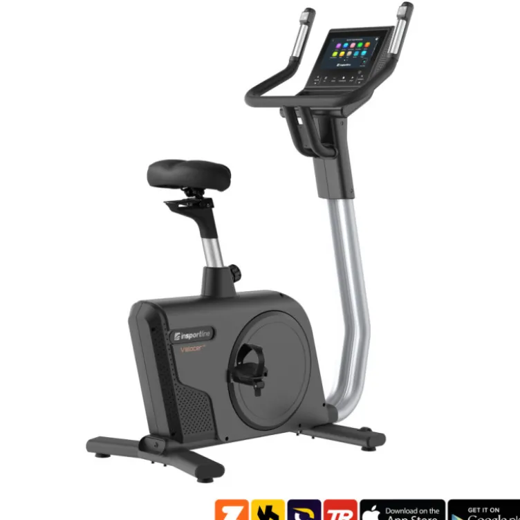 Vélo de cardio-training professionnel Velocer UB avec écran LCD connecté pour salle de sport