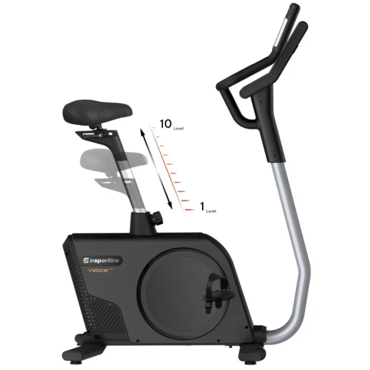 Vélo de cardio-training professionnel Velocer UB avec écran LCD connecté pour salle de sport