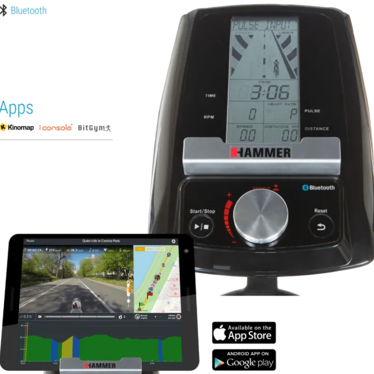 Vélo de course en intérieur multi-réglables - 8 niveaux de résistance