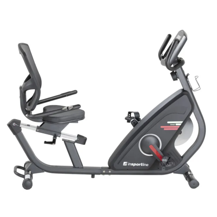 Vélo de fitness semi-allongé avec poignées pour calcul de la fréquence cardiaque - Ecran affichage pour suivi de performance