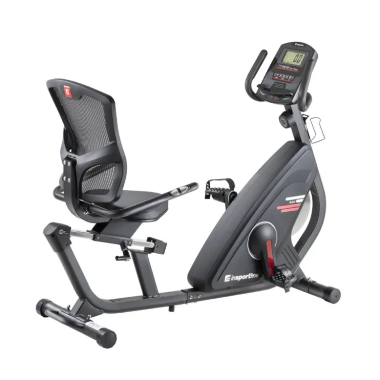 Vélo de fitness semi-allongé avec poignées pour calcul de la fréquence cardiaque - Ecran affichage pour suivi de performance
