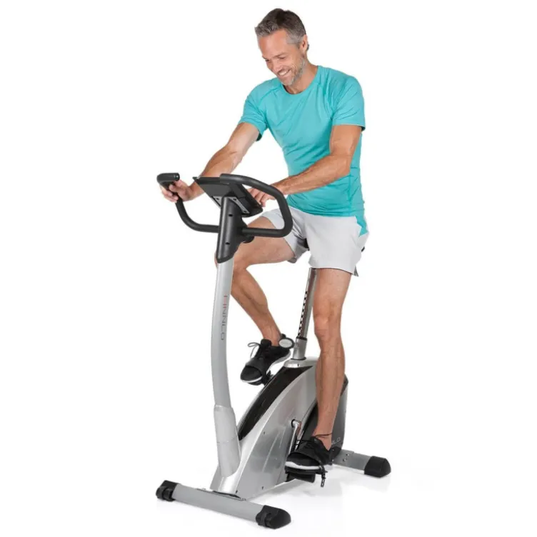 Vélo d'entraînement avec tableau de bord et 18 programmes de courses - Haute qualité - Ergometer Exum