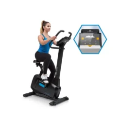 Vélo d'entraînement de cardio connecté avec siège multi réglable - Système de freinage SilentBelt