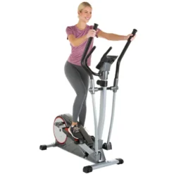 Vélo d'entraînement elliptique avec écran LCD et roue d'inertie 16 kg