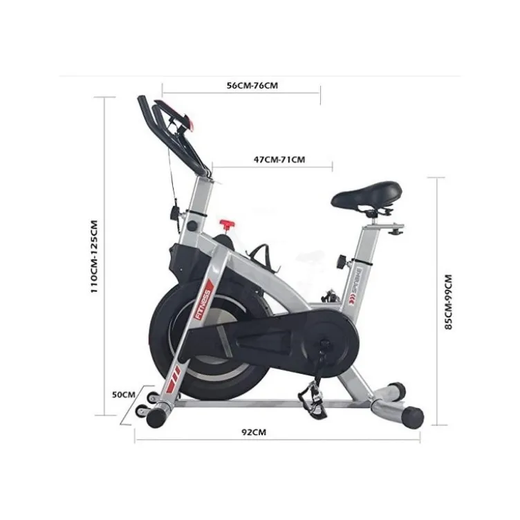 Vélo de spinning haute qualité à résistance magnétique avec écran LCD multifonctions