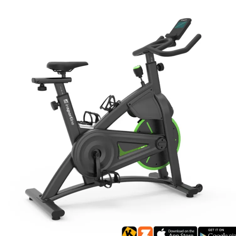 Vélo de Spinning InCondiS120i avec roue d'inertie de 14 kg pour entraînement de cardio-training